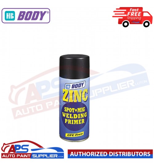 1 X HB BODY ZINC SPOT MIG WELDING PRIMER AEROSOL 400ML - WELD THROUGH SPOT